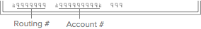 location of routing and account numbers on a check